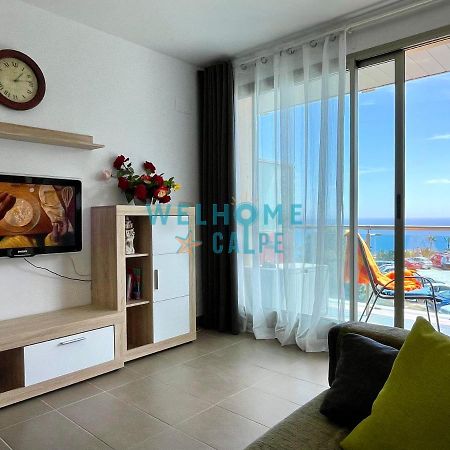 Lima Con Piscina Y Vista Al Mar Lejlighed Calpe Eksteriør billede
