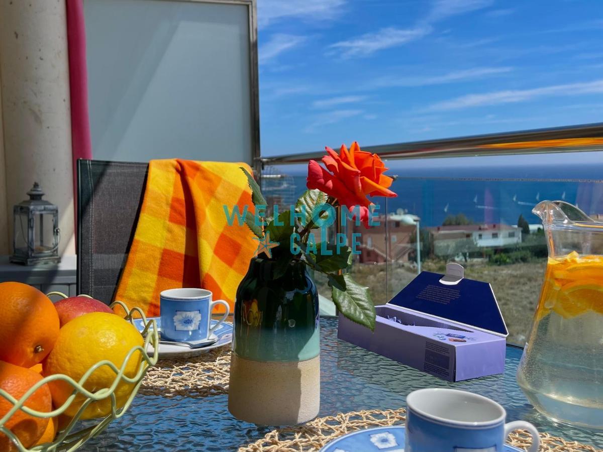 Lima Con Piscina Y Vista Al Mar Lejlighed Calpe Eksteriør billede